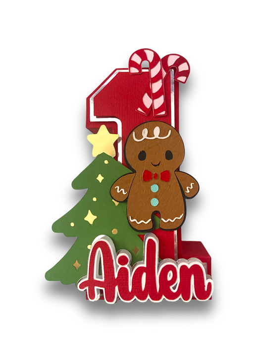 Gingerbread Large 3D letters