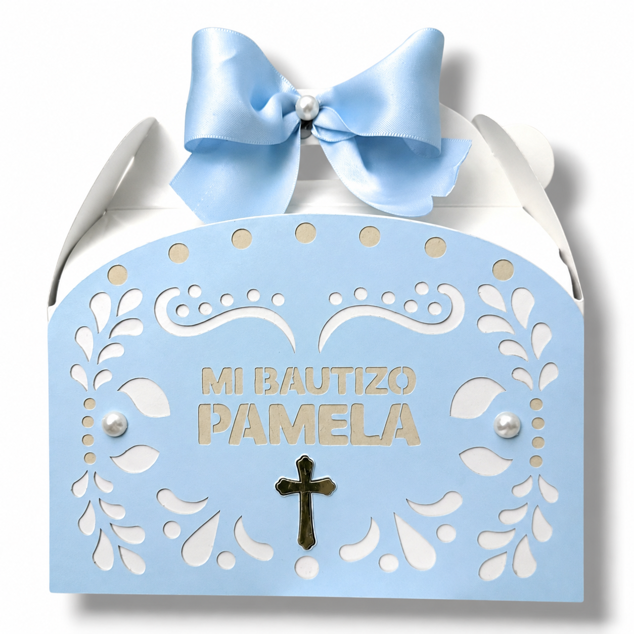 Cielito Lindo Baptism Favor Boxes | Personalized Mi Bautizo