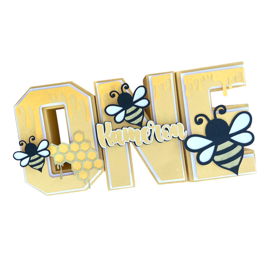 Bumble Bee 3D Letters