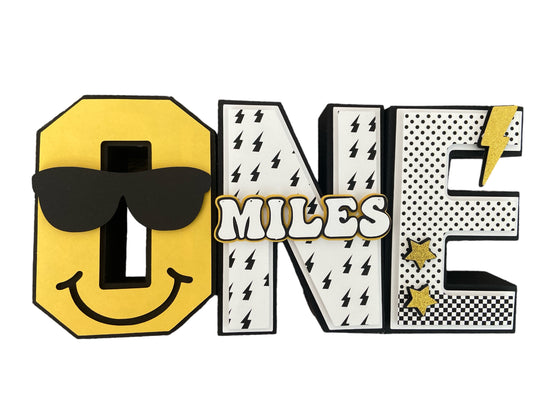 ONE Happy Dude 3D Letters