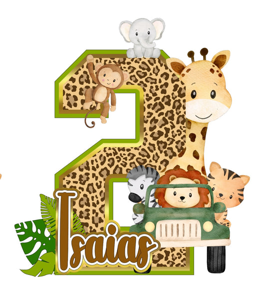 Jungle Safari - 3D Letters