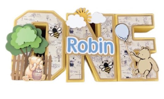 Classic pooh birthday decor