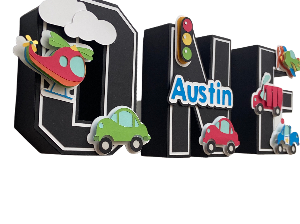 cars, truck, airplane, helicopter birthday decor