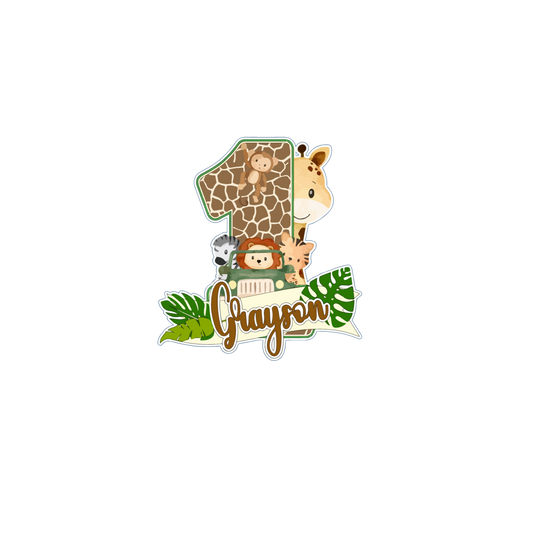 wild and one smash cake topper