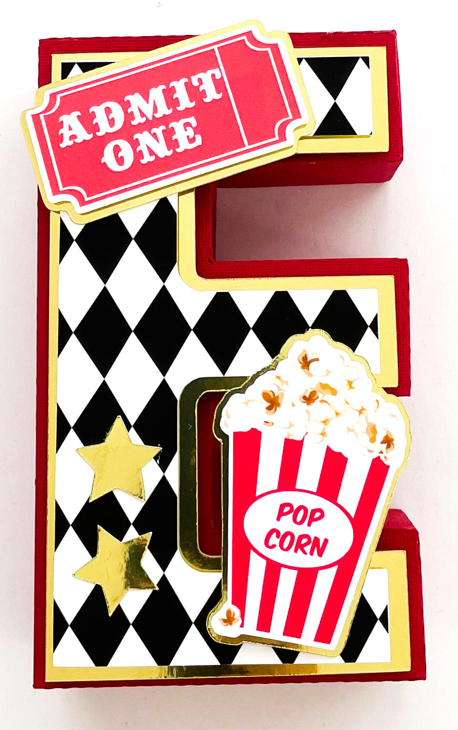 Vintage Red Gold Circus Carnival