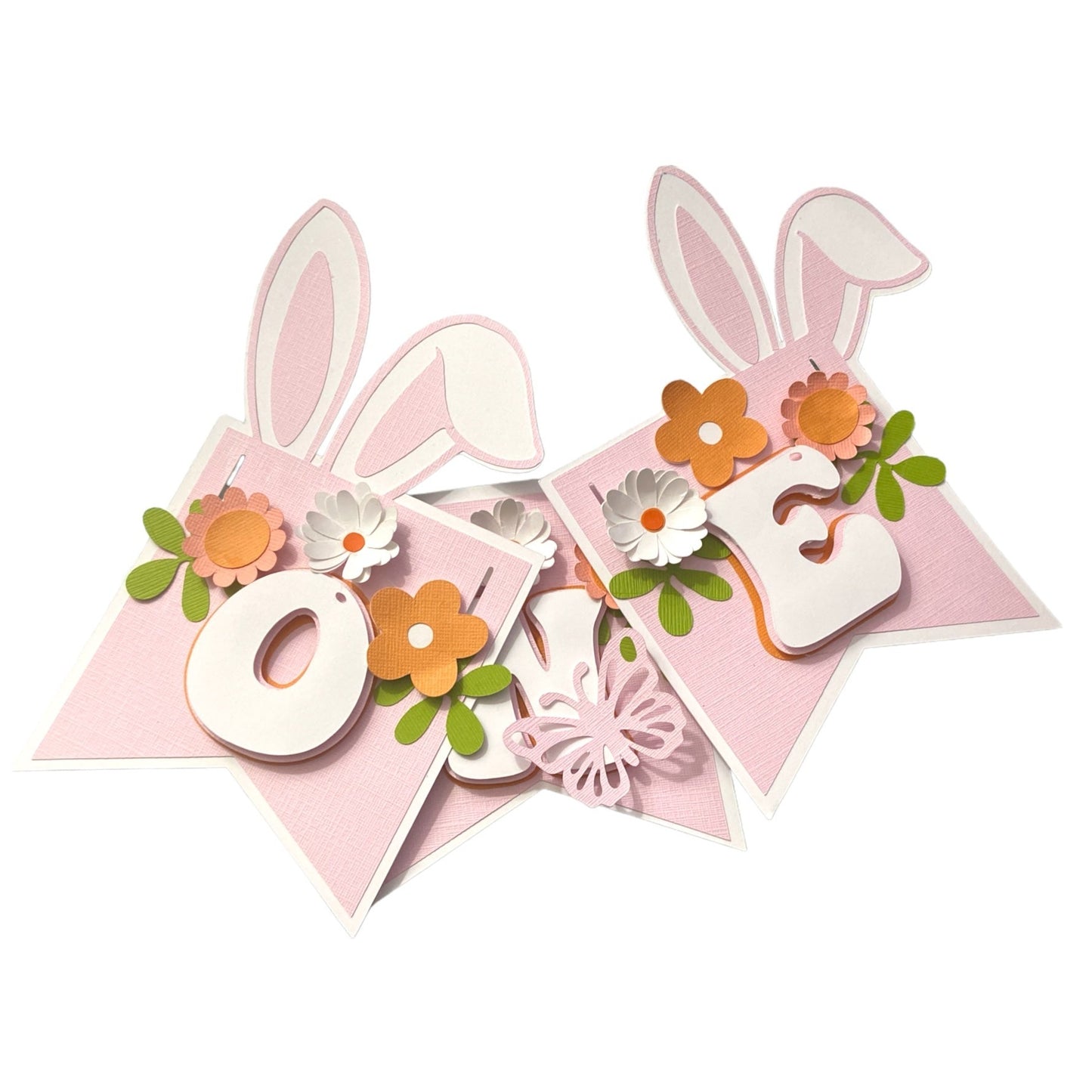 groovy retro easter birthday high chair banner decoration