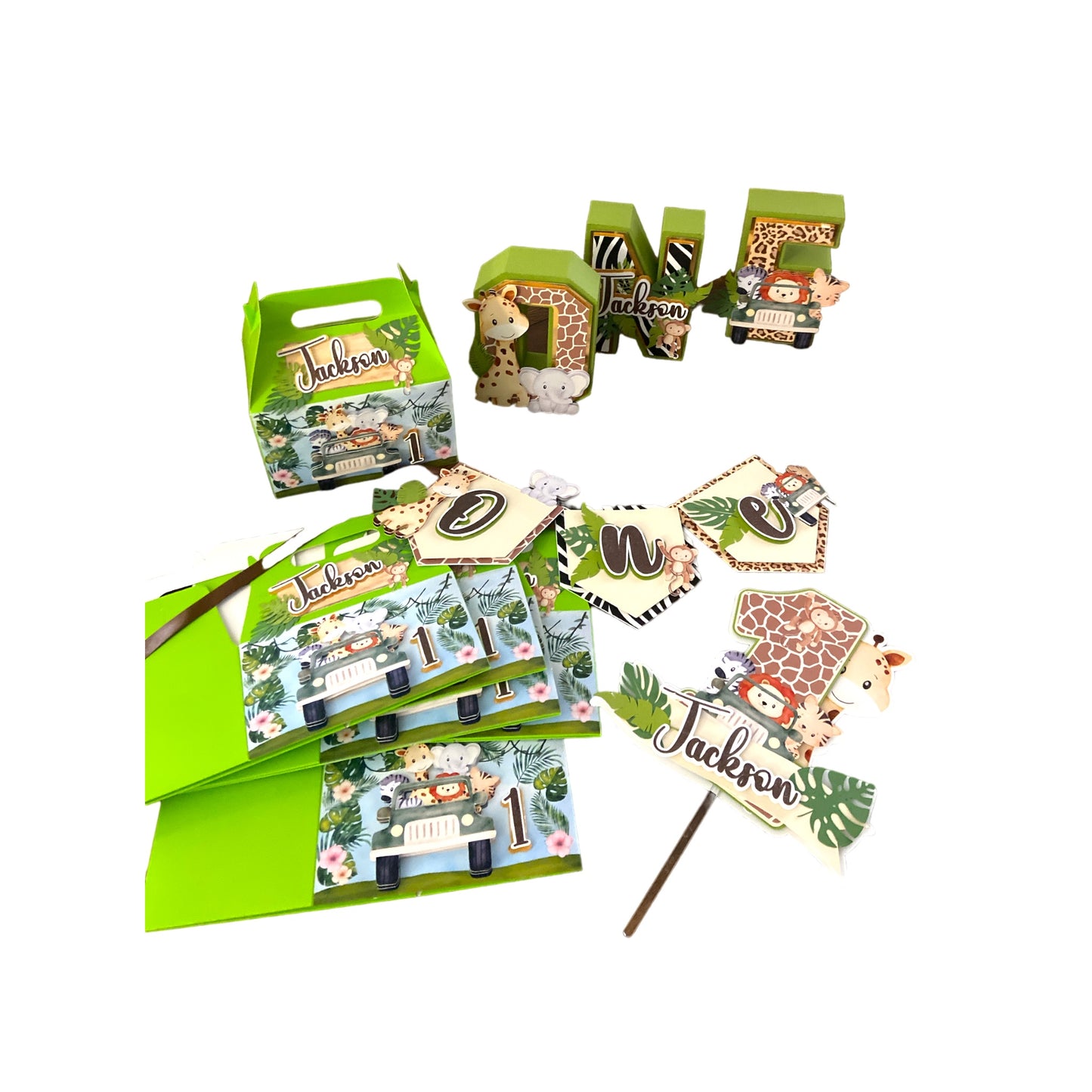 Jungle safari Gable boxes