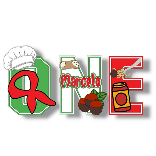 Little Meatball Name Letters | Custom Italian-Inspired Party Decor