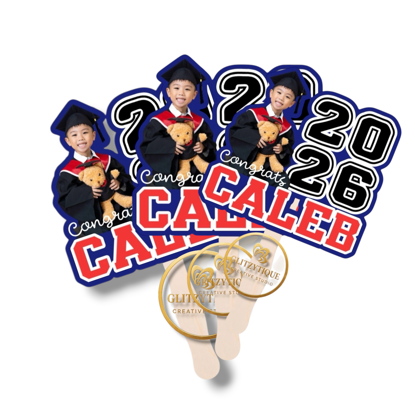 Personalized  Preschool Graduation Fan set