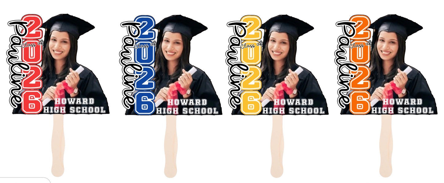 Personalized Graduation Fan