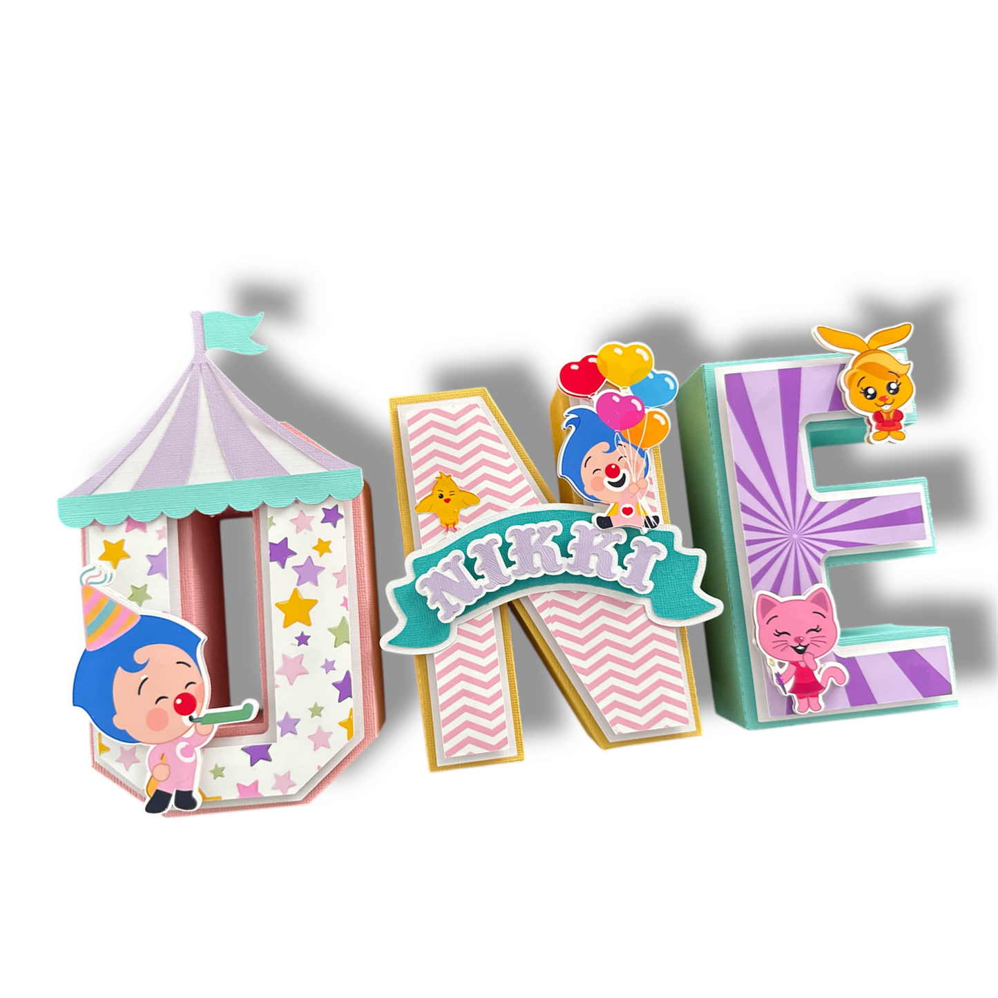 Plim Plim - Pastel 3D Letters