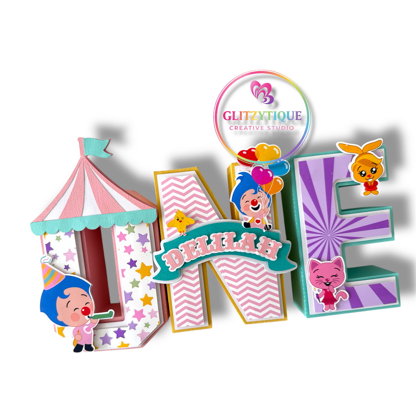 Plim Plim - Pastel 3D Letters