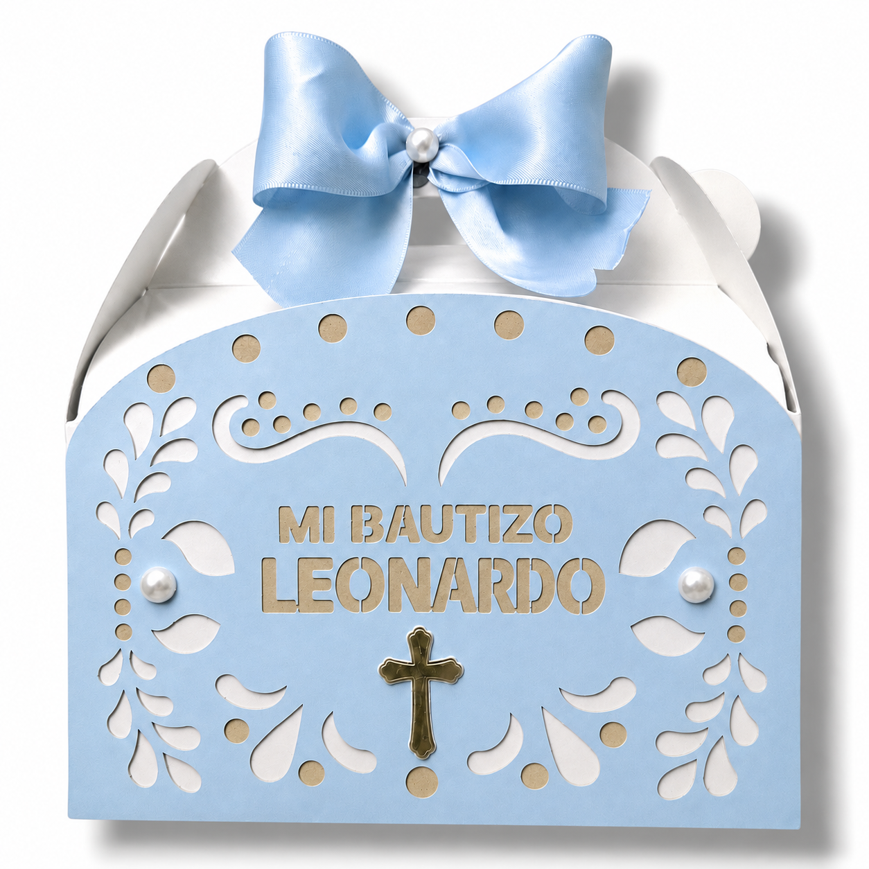 Cielito Lindo Baptism Favor Boxes | Personalized Mi Bautizo