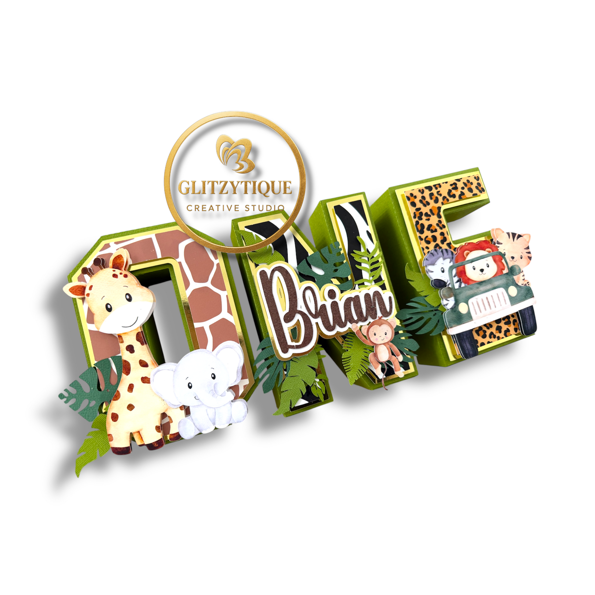 Jungle safari birthday 3D decor party supplies