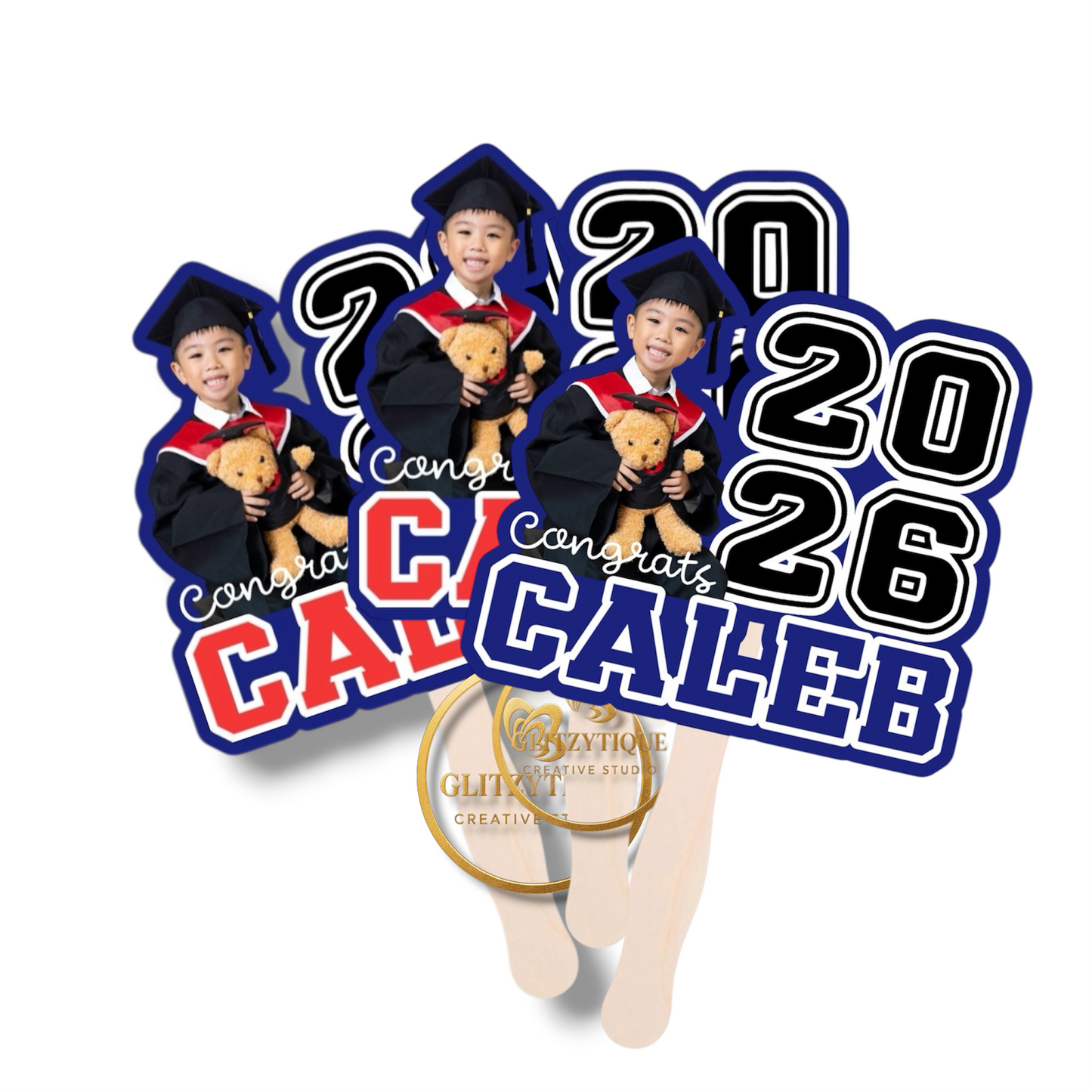 Personalized  Preschool Graduation Fan set