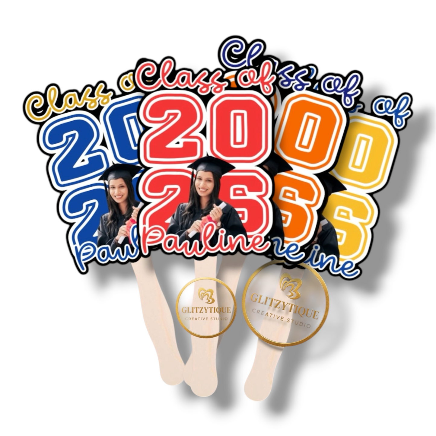 Personalized Graduation Fan