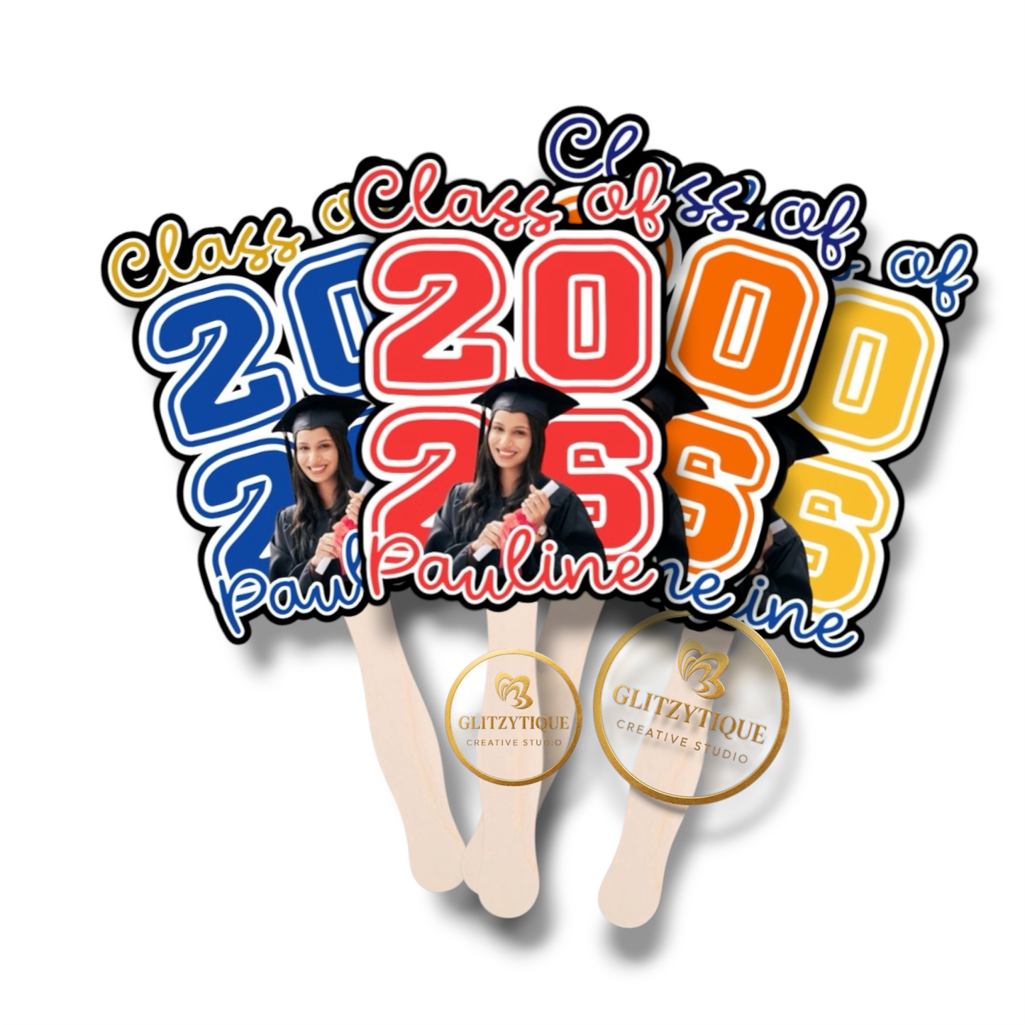 Personalized Graduation Fan