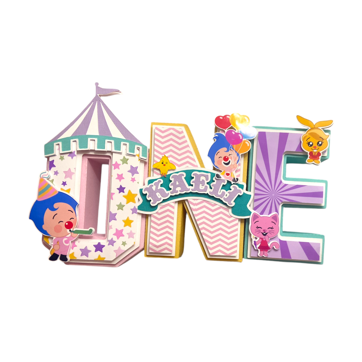 Plim Plim - Pastel 3D Letters