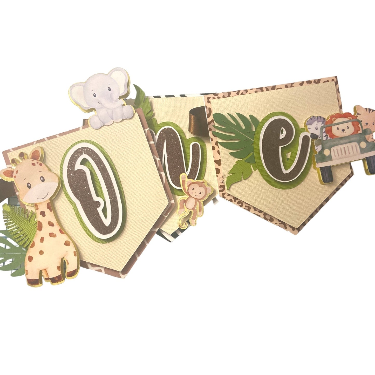 safari jungle high chair banner