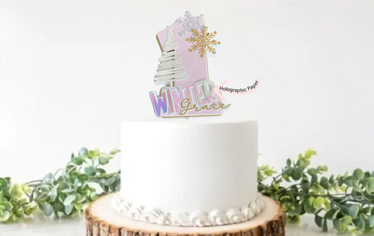 Winter One-derland Smash Cake Topper