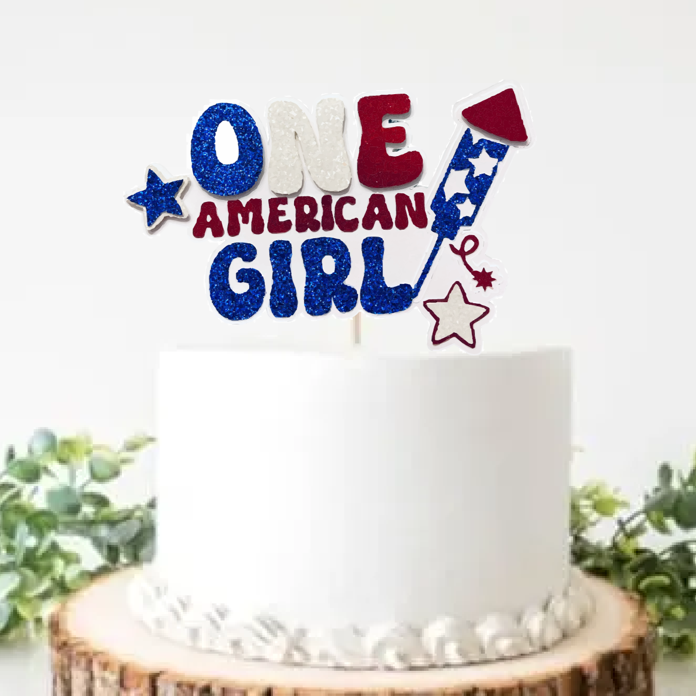 ONE American Girl Cake topper