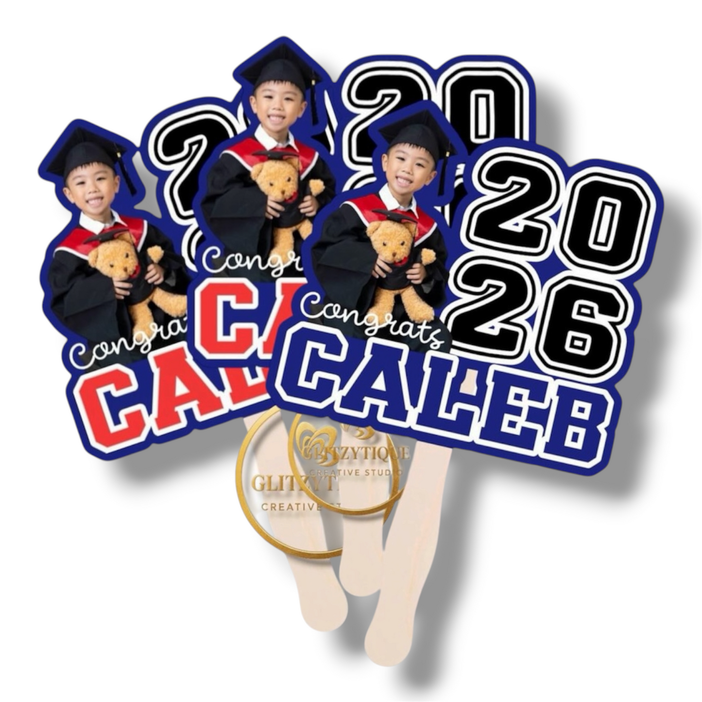 personalized graduation class of 2026 fans ideal as party favors
