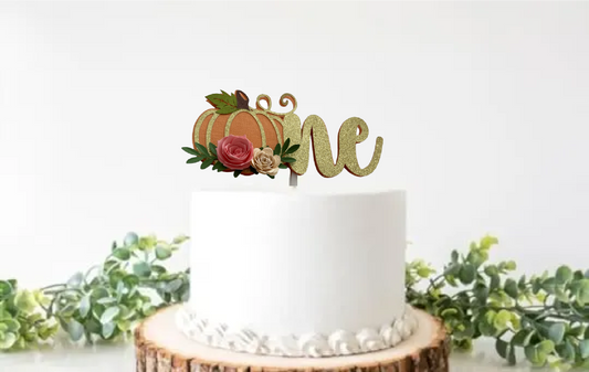 Pumpkin Smash cake topper