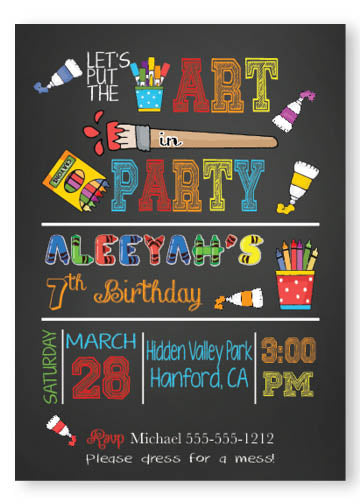 art paint birthday 