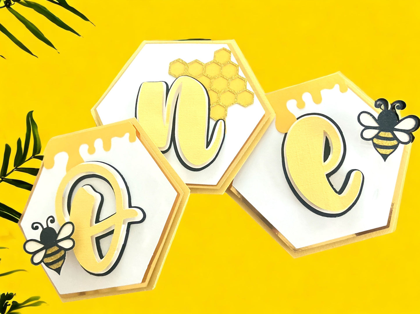 1st BEE-Day birthday banner