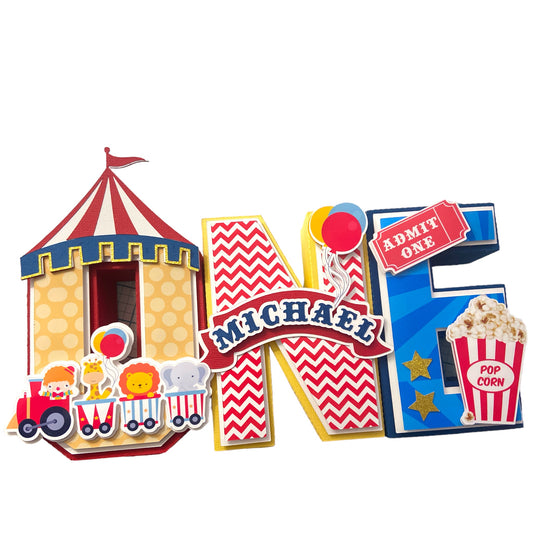 Circus Carnival 3D Letters